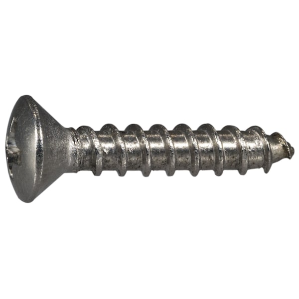 Midwest Fastener Sheet Metal Screw, #10 x 1 in, 18-8 Stainless Steel Oval Head Phillips Drive, 100 PK 05234 - main
